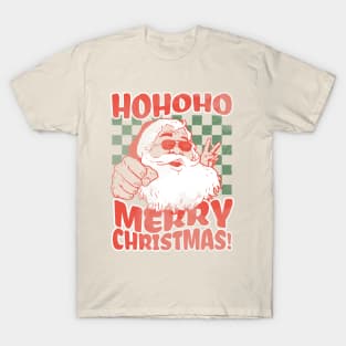 Cool Retro Santa Vintage Style Christmas T-Shirt